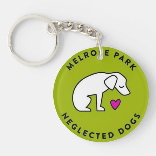 Melrose Park Neglected Dogs Houston, TX Sleutelhanger (Voorkant)