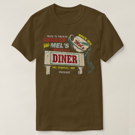 Mel's Diner van Alice in nood T-shirt (Design voorkant)