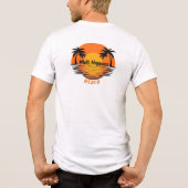 Melt Happens – Sunset Beach Vibes Design Tri-Blend Shirt (Achterkant)