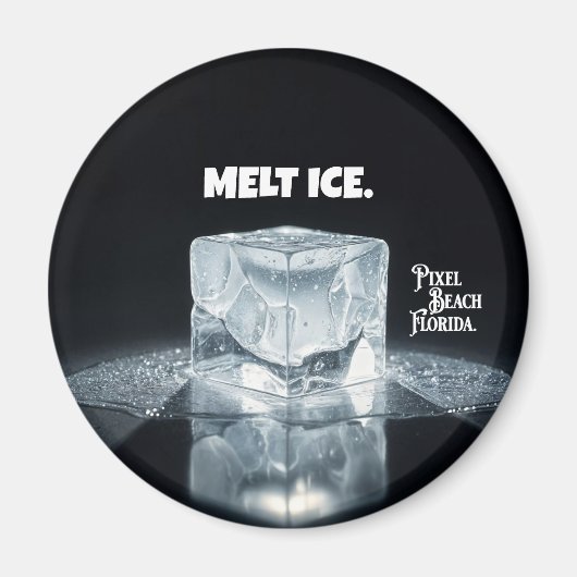 MELT ICE. Keychain Magneet (Voorkant)