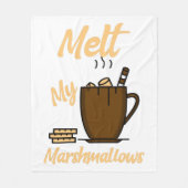 Melt mijn Marshmallows Fleece Deken (Voorkant)