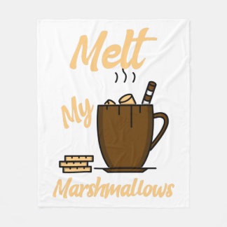 Melt mijn Marshmallows Fleece Deken