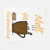 Melt mijn Marshmallows Fleece Deken (Voorkant (Horizontaal))