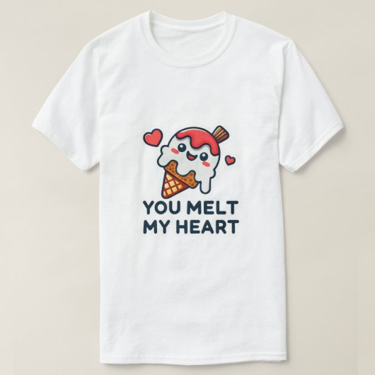 Melt My Heart  T-shirt (Design voorkant)