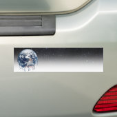 Meltdown (halve Universele achtergrond) Bumpersticker (Op auto)