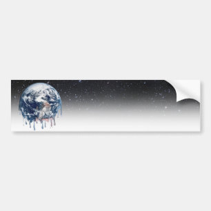 Meltdown (halve Universele achtergrond) Bumpersticker