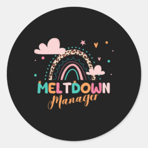 Meltdown Manager Naschoolse opvang Voorzienig Chi Ronde Sticker