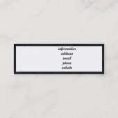 Meltdown (volledige universum-achtergrond) mini visitekaartje (Achterkant)