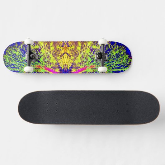 Melted Branch Neon Skateboard (Horizontaal)