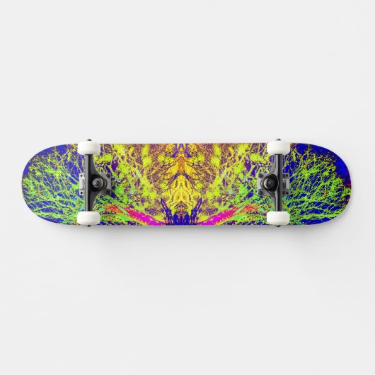 Melted Branch Neon Skateboard (Horizontaal)