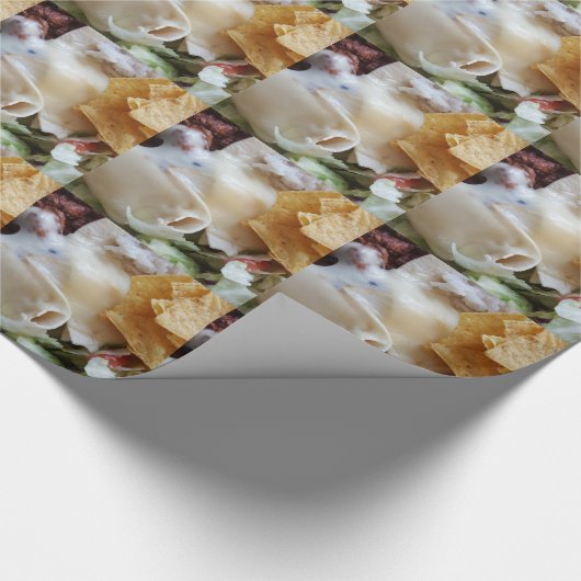 Melted Cheese Nacho Funny Food Cadeaupapier (Hoek)