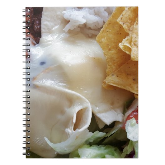 Melted Cheese Nacho Funny Food Notitieboek (Voorkant)
