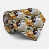 Melted Cheese Nacho Funny Food Stropdas (Opgerold)