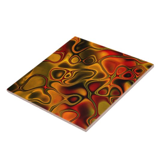 Melted Chocolate Tile Tegeltje (Zijkant)