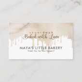Melted Chocolate Watercolor Bakery Loyalty Rewards Visitekaartje (Voorkant)