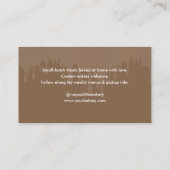 Melted Chocolate Watercolor Bakery Pastry Chef Visitekaartje (Achterkant)