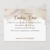 Melted Chocolate Watercolor Cookie Care Bedankkaart (Voorkant)