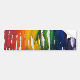 Melted Crayon Bumpersticker