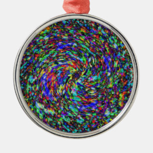 Melted Crayon Metalen Ornament