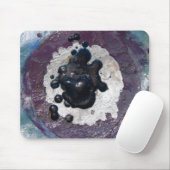 Melted Crayon Puddle Abstract Muismat (Met muis)