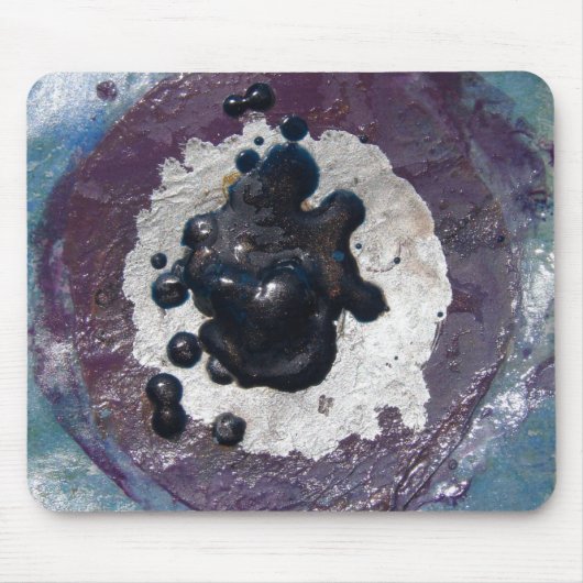 Melted Crayon Puddle Abstract Muismat (Voorkant)