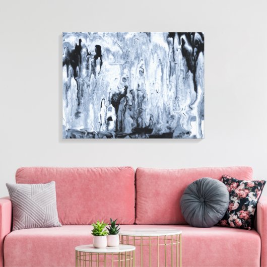 Melted Darkness Canvas Afdruk (Insitu (Woonkamer))