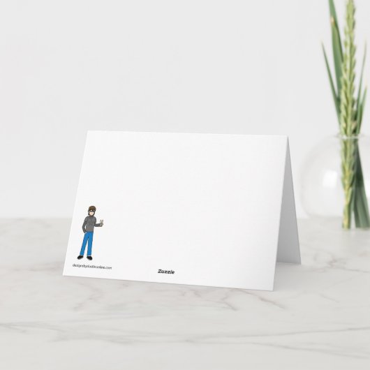 Melted Frosty Holiday Kaart (Achterkant)