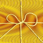Melted Gold-effect Moiré Stripes - Abstract Trippy Cadeaupapier<br><div class="desc">Dit abstracte en moderne gestript ontwerp is vooral gemaakt voor wie van ongewone maar schone design houdt. De optische illusie van het moiré-patroon geeft een indruk van digitale glitch en golvende beweging. Belangrijkste kleuren van het smeltgoudeffect: geel, oranje, bruin. Zoek andere verpakkingsartikelen met trippy patronen in mijn MOIRÉ GIFT WRAP...</div>