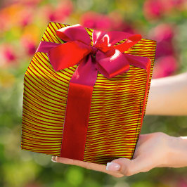 Melted Gold-effect Moiré Stripes - Abstract Trippy Cadeaupapier