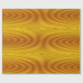 Melted Gold-effect Moiré Stripes - Abstract Trippy Cadeaupapier (Vlak)