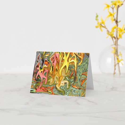 Melted Harvest... Kaart (Gele Bloem)