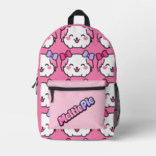 Meltie Pie Schattig Pastel Kawaii Ontwerp Bedrukte Rugzak