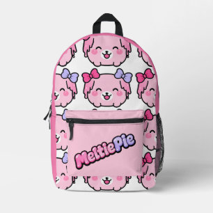 Meltie Pie Schattig Pastel Kawaii Ontwerp Bedrukte Rugzak
