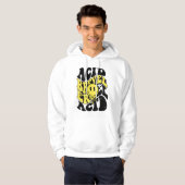 Melting Acid Smiley Face Psychedelic Liquid Typogr Hoodie (Voorkant volledig)
