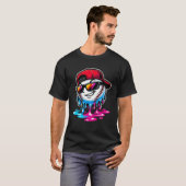 Melting Baseball Drip Character T-shirt (Voorkant volledig)