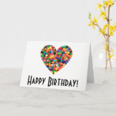 Melting Bead Lover Verjaardag Kaart (Gele Bloem)