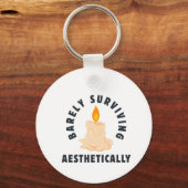 Melting Candle "Barely Surviving Aesthetically" Sleutelhanger (Voorkant)