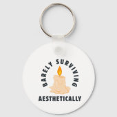 Melting Candle "Barely Surviving Aesthetically" Sleutelhanger (Achterkant)
