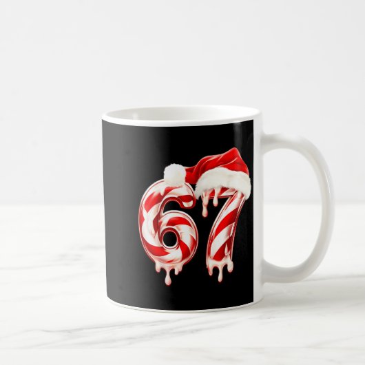 Melting Candy Cane 67 Christmas Design, Santa Hat  Koffiemok (Rechts)