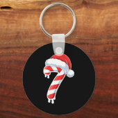 Melting Candy Cane 6 7 Ice Drip Meme 6 7 Costume C Sleutelhanger (Voorkant)