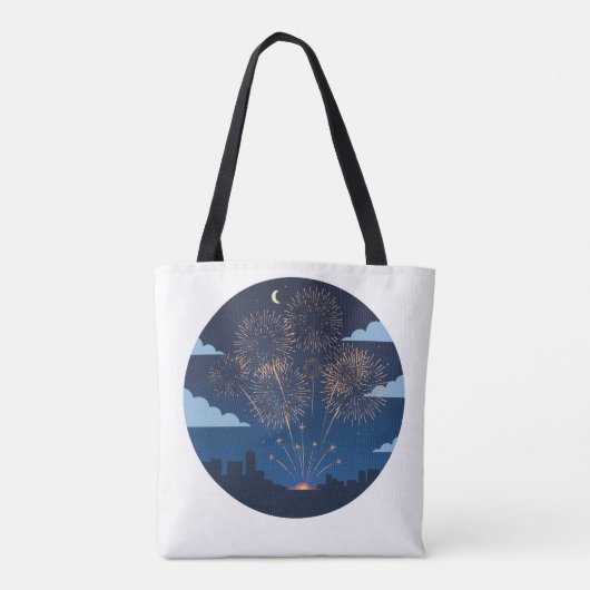 Melting Cheesy Pepperoni Pizza Slice Tote Bag (Achterkant)