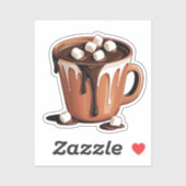 Melting Chocolate Volcano Fantasy sticker (Vel)