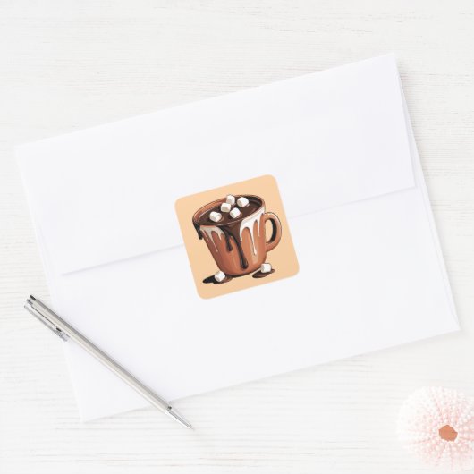 Melting Chocolate Volcano Fantasy sticker (Envelop)