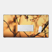 Melting Dawn Spring Branches Ochtend Zonsopgang Fo Bureaumat (Keyboard & Muis)