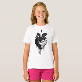 Melting Drip Strawberry Artwork T-shirt (Voorkant volledig)