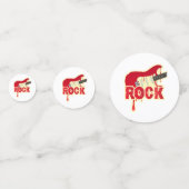 Melting Electric Rock Guitar Confetti (Achterkanten)