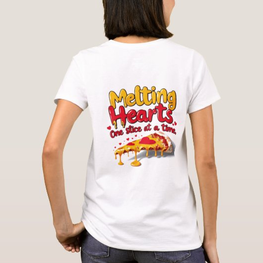Melting Hearts, One Slice at a Time T-shirt (Achterkant)