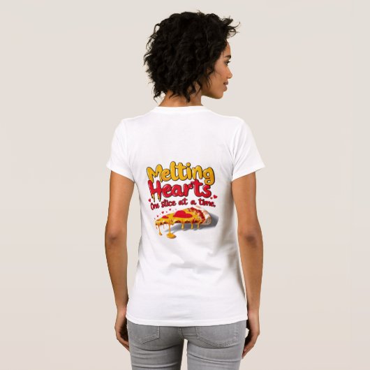 Melting Hearts, One Slice at a Time T-shirt (Achterkant volledig)