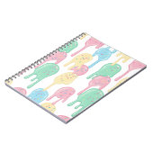 Melting Ice Cream and Sprinkles Pattern  Notitieboek (Linkerzijde)