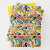 Melting Joy – Ice Cream Pop Art Explosion Inpakpapier Vel (In situ)